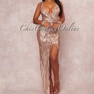 Rose Gold Prom Dress